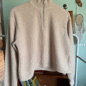 Topshop Cream Teddy Sweater